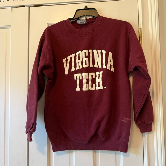 Vintage 80s Virginia Tech Crewneck Sweatshirt Size Medium - Picture 1 of 9